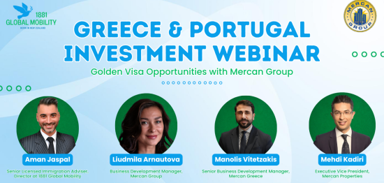 Greece & Portugal Investment Webinar- linkdein Banner